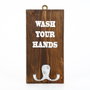 Hanah Home Raf023 Estantería de pared de madera de abeto, nogal